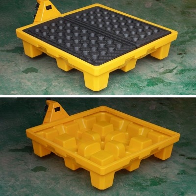 PE-Auffangwanne für 4 Fässer (Volumen 180 l oder 260 l)